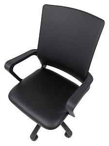 Офисное кресло CHAIRMAN 606 ЭКО, экокожа, черный